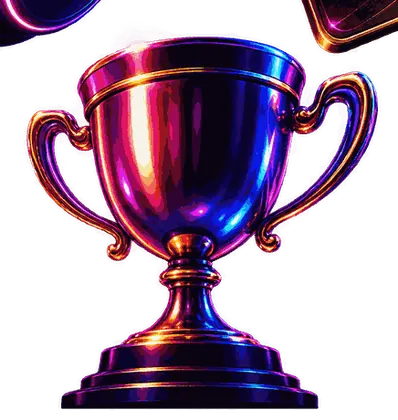 Chromovaná trofej pro vítěze týdenního turnaje